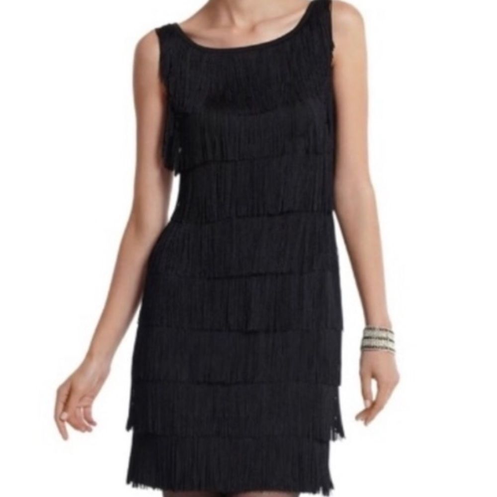 EUC White House Black Market Flapper Dress(size XXS) - Picture 2 of 7
